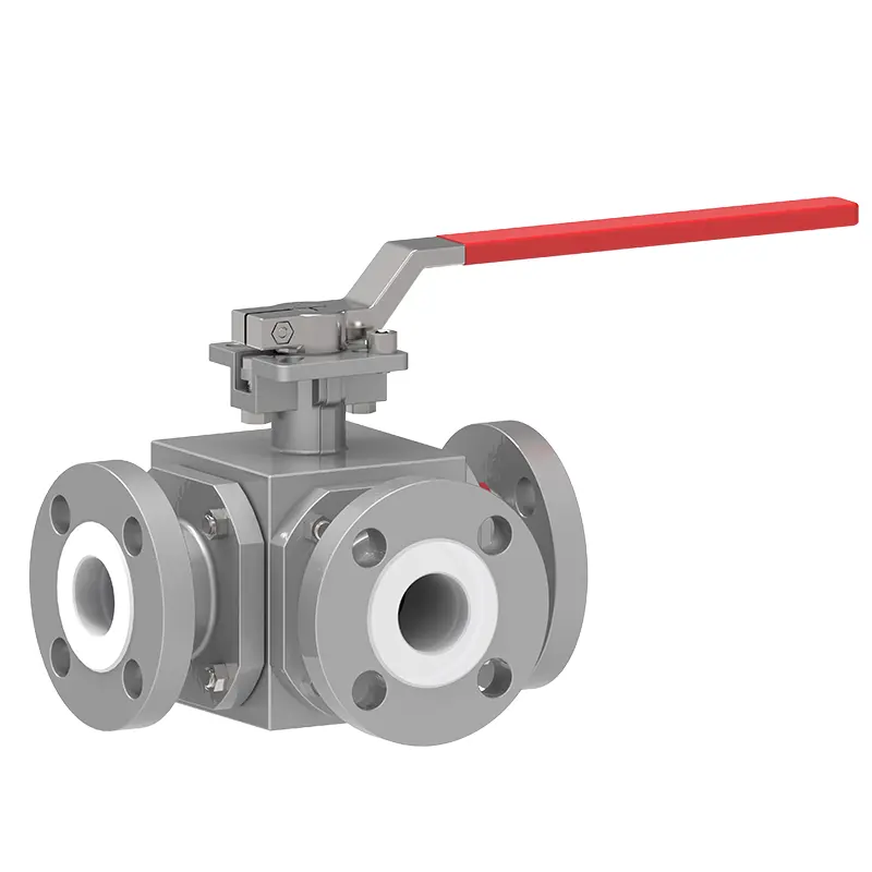 PTFE გაფორმდა სამმხრივი ბურთის სარქველი